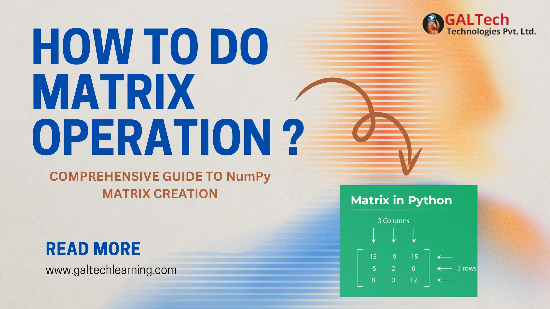 How to do Matrix operation